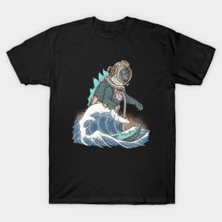 The Great Godzilla diver off Kanagawa T-Shirt